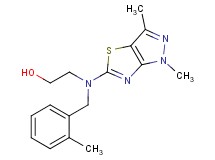 2-[(1,3-dimethyl-1H-pyrazolo[3,4-d][1,3]thiazol-5-yl)(2-methylbenzyl)amino]ethanol