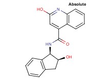 2-hydroxy-N-[(1R,2S)-2-hydroxy-2,3-dihydro-1H-inden-1-yl]-4-quinolinecarboxamide