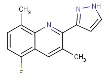5-fluoro-3,8-dimethyl-2-(1H-pyrazol-3-yl)quinoline