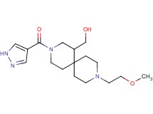 [9-(2-methoxyethyl)-3-(1H-pyrazol-4-ylcarbonyl)-3,9-diazaspiro[5.5]undec-1-yl]methanol