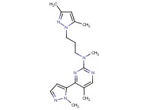 N-[3-(3,5-dimethyl-1H-pyrazol-1-yl)propyl]-N,5-dimethyl-4-(1-methyl-1H-pyrazol-5-yl)pyrimidin-2-amine