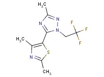 5-(2,4-dimethyl-1,3-thiazol-5-yl)-3-methyl-1-(2,2,2-trifluoroethyl)-1H-1,2,4-triazole
