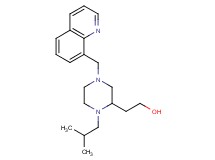 2-[1-isobutyl-4-(8-quinolinylmethyl)-2-piperazinyl]ethanol