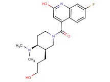 4-{[rel-(3R,4S)-4-(dimethylamino)-3-(3-hydroxypropyl)-1-piperidinyl]carbonyl}-7-fluoro-2-quinolinol