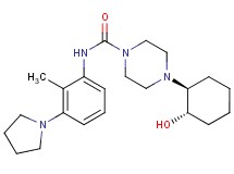 4-[(1S*,2S*)-2-hydroxycyclohexyl]-N-(2-methyl-3-pyrrolidin-1-ylphenyl)piperazine-1-carboxamide