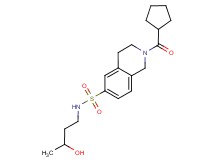 2-(cyclopentylcarbonyl)-N-(3-hydroxybutyl)-1,2,3,4-tetrahydroisoquinoline-6-sulfonamide