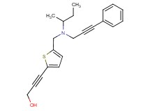3-(5-{[sec-butyl(3-phenylprop-2-yn-1-yl)amino]methyl}-2-thienyl)prop-2-yn-1-ol