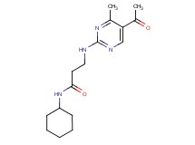 N~3~-(5-acetyl-4-methylpyrimidin-2-yl)-N~1~-cyclohexyl-beta-alaninamide