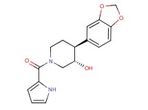 (3S*,4S*)-4-(1,3-benzodioxol-5-yl)-1-(1H-pyrrol-2-ylcarbonyl)piperidin-3-ol