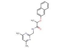 N-[(4,6-dimethyl-2-pyrimidinyl)methyl]-2-(2-naphthyloxy)propanamide