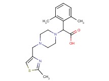 (2,6-dimethylphenyl){4-[(2-methyl-1,3-thiazol-4-yl)methyl]piperazin-1-yl}acetic acid