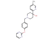 4-(5-methylpyridin-2-yl)-1-[4-(pyrimidin-2-yloxy)benzyl]piperidin-4-ol