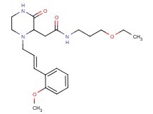 N-(3-ethoxypropyl)-2-{1-[(2E)-3-(2-methoxyphenyl)-2-propen-1-yl]-3-oxo-2-piperazinyl}acetamide