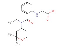[(2-{[(2,2-dimethyltetrahydro-2H-pyran-4-yl)(ethyl)amino]carbonyl}phenyl)amino]acetic acid