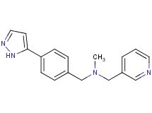 N-methyl-1-[4-(1H-pyrazol-5-yl)phenyl]-N-(3-pyridinylmethyl)methanamine bis(trifluoroacetate)