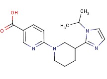 6-[3-(1-isopropyl-1H-imidazol-2-yl)-1-piperidinyl]nicotinic acid