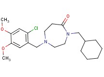 1-(2-chloro-4,5-dimethoxybenzyl)-4-(cyclohexylmethyl)-1,4-diazepan-5-one