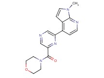 1-methyl-4-[6-(4-morpholinylcarbonyl)-2-pyrazinyl]-1H-pyrrolo[2,3-b]pyridine