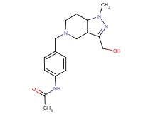 N-(4-{[3-(hydroxymethyl)-1-methyl-1,4,6,7-tetrahydro-5H-pyrazolo[4,3-c]pyridin-5-yl]methyl}phenyl)acetamide