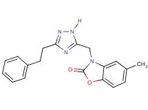 5-methyl-3-{[3-(2-phenylethyl)-1H-1,2,4-triazol-5-yl]methyl}-1,3-benzoxazol-2(3H)-one