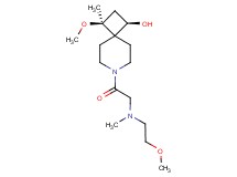 (1R*,3S*)-3-methoxy-7-[N-(2-methoxyethyl)-N-methylglycyl]-3-methyl-7-azaspiro[3.5]nonan-1-ol