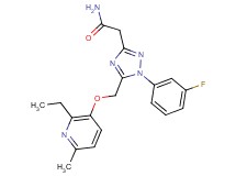 2-[5-{[(2-ethyl-6-methylpyridin-3-yl)oxy]methyl}-1-(3-fluorophenyl)-1H-1,2,4-triazol-3-yl]acetamide