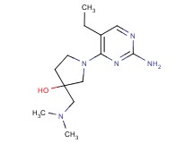 1-(2-amino-5-ethylpyrimidin-4-yl)-3-[(dimethylamino)methyl]pyrrolidin-3-ol