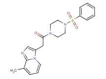 8-methyl-3-{2-oxo-2-[4-(phenylsulfonyl)-1-piperazinyl]ethyl}imidazo[1,2-a]pyridine