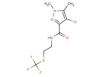 4-chloro-1,5-dimethyl-N-{2-[(trifluoromethyl)thio]ethyl}-1H-pyrazole-3-carboxamide