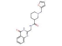 1-(2-furylmethyl)-N-[(4-oxo-3,4-dihydro-2-quinazolinyl)methyl]-3-piperidinecarboxamide