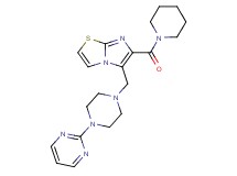 6-(1-piperidinylcarbonyl)-5-{[4-(2-pyrimidinyl)-1-piperazinyl]methyl}imidazo[2,1-b][1,3]thiazole