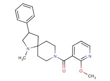 8-[(2-methoxy-3-pyridinyl)carbonyl]-1-methyl-3-phenyl-1,8-diazaspiro[4.5]decane