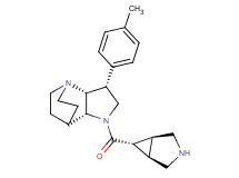 rel-(2R,3R,6R)-5-[rel-(1R,5S,6r)-3-azabicyclo[3.1.0]hex-6-ylcarbonyl]-3-(4-methylphenyl)-1,5-diazatricyclo[5.2.2.0~2,6~]undecane dihydrochloride