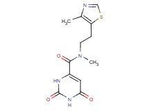 N-methyl-N-[2-(4-methyl-1,3-thiazol-5-yl)ethyl]-2,6-dioxo-1,2,3,6-tetrahydro-4-pyrimidinecarboxamide
