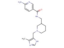 6-amino-N-({1-[(4-methyl-1H-imidazol-5-yl)methyl]piperidin-3-yl}methyl)nicotinamide