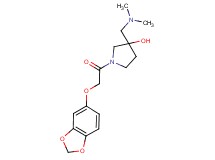 1-[(1,3-benzodioxol-5-yloxy)acetyl]-3-[(dimethylamino)methyl]-3-pyrrolidinol