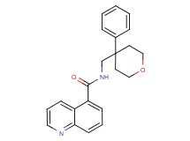 N-[(4-phenyltetrahydro-2H-pyran-4-yl)methyl]quinoline-5-carboxamide