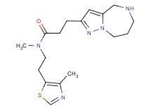 N-methyl-N-[2-(4-methyl-1,3-thiazol-5-yl)ethyl]-3-(5,6,7,8-tetrahydro-4H-pyrazolo[1,5-a][1,4]diazepin-2-yl)propanamide hydrochloride