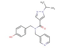 N-(4-hydroxybenzyl)-1-isopropyl-N-(3-pyridinylmethyl)-1H-pyrazole-4-carboxamide
