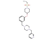 1-(3-{[1-(ethylsulfonyl)-4-piperidinyl]oxy}benzyl)-4-(3-pyridinylmethyl)piperazine