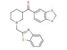 1,3-benzodioxol-5-yl[1-(1,3-benzothiazol-2-ylmethyl)-3-piperidinyl]methanone