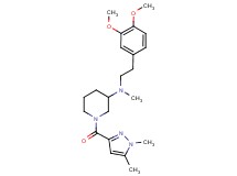 N-[2-(3,4-dimethoxyphenyl)ethyl]-1-[(1,5-dimethyl-1H-pyrazol-3-yl)carbonyl]-N-methyl-3-piperidinamine