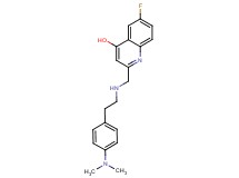 2-[({2-[4-(dimethylamino)phenyl]ethyl}amino)methyl]-6-fluoroquinolin-4-ol