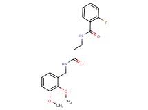 N-{3-[(2,3-dimethoxybenzyl)amino]-3-oxopropyl}-2-fluorobenzamide