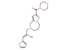 5-[(2E)-3-(2-furyl)-2-methylprop-2-en-1-yl]-2-(morpholin-4-ylcarbonyl)-5,6,7,8-tetrahydro-4H-pyrazolo[1,5-a][1,4]diazepine