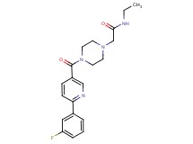 N-ethyl-2-(4-{[6-(3-fluorophenyl)-3-pyridinyl]carbonyl}-1-piperazinyl)acetamide