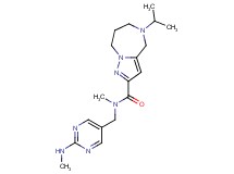 5-isopropyl-N-methyl-N-{[2-(methylamino)pyrimidin-5-yl]methyl}-5,6,7,8-tetrahydro-4H-pyrazolo[1,5-a][1,4]diazepine-2-carboxamide