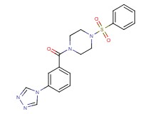 1-(phenylsulfonyl)-4-[3-(4H-1,2,4-triazol-4-yl)benzoyl]piperazine