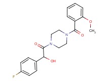 1-(4-fluorophenyl)-2-[4-(2-methoxybenzoyl)-1-piperazinyl]-2-oxoethanol