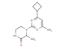 4-(4-cyclobutyl-6-methylpyrimidin-2-yl)-3-methylpiperazin-2-one